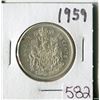Image 1 : 50 CENT COIN (CANADA) *1959* (SILVER)