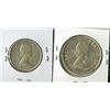 Image 2 : LOT OF 2-50 CENT COINS (CANADA) *1960 & 1961* (SILVER)