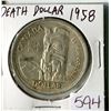 Image 1 : ONE SILVER DOLLAR (CANADA) *1958*