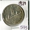 Image 1 : ONE SILVER DOLLAR (CANADA) *1959*