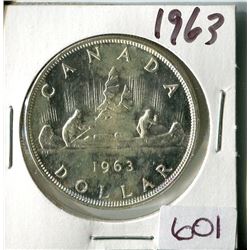 ONE SILVER DOLLAR (CANADA) *1963*