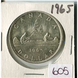 ONE SILVER DOLLAR (CANADA) *1965*