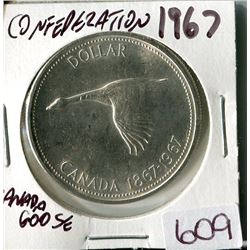 ONE SILVER DOLLAR (CANADA) *1967*