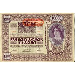 CURRENCY (AUSTRIAN-HUNGARY) *1918* (10,000 KRONEN)