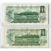 Image 2 : LOT OF 2 DOLLAR BILLS (CANADA) *LAWSON/BOUEY & CROW/BOUEY* (1973)