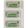 Image 2 : LOT OF 3 ONE DOLLAR BILLS (CANADIAN) *1973*
