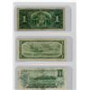 Image 2 : LOT OF 3 ONE DOLLAR BILLS (CANADIAN) *1937, 1954 & 1973*