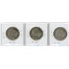Image 2 : LOT OF 3-FIFTY CENT COINS (CANADIAN) *1917, 1918 & 1919* (SILVER)