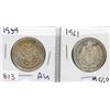 Image 1 : LOT OF 2-FIFTY CENT COINS (CANADIAN) *1959 & 1961* (SILVER)