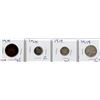 Image 1 : LOT OF 4 COINS (CANADIAN) *1919* (PENNY, NICKEL, DIME & QUARTER) *SILVER*
