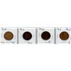 Image 1 : LOT OF 4-ONE CENT COINS (CANADIAN) *1910, 1911, 1912 & 1913* (LARGE)