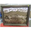 Image 1 : HORSE PRINT (WOOD FRAME) *21" X 27"*