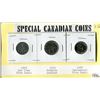 Image 1 : SPECIAL CANADIAN COINS (1945 VICTORY 5 CENT, 1973 MOUNTIE 25 CENT, 1967 CENTENNIAL YEAR 5 CENT)