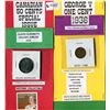 Image 1 : LOT OF 2 COINS (CANADIAN 50 CENT COIN 2002) *ONE CENT COIN 1936*