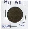 Image 1 : ONE CENT COIN (CANADA) *1901* (LARGE)