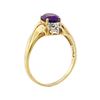 Image 4 : 1.51 ctw Amethyst and Diamond Ring - 10KT Yellow Gold