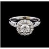 Image 2 : 1.49 ctw Diamond Ring - 14KT White Gold