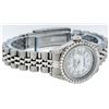 Image 2 : Rolex Ladies Stainless Steel Quickset Mother Of Pearl Diamond Lugs Jubilee Datej