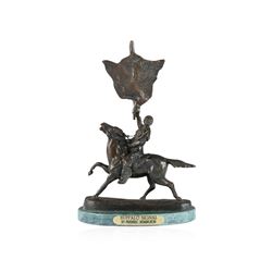 Buffalo Signal Bronze Replica By Frederic Remington