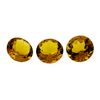 Image 1 : 16.35 ctw.Natural Round Cut Citrine Quartz Parcel of Three