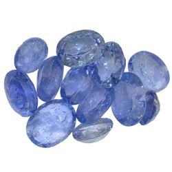 15.47 ctw Oval Mixed Tanzanite Parcel