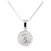 Image 2 : 1.00 ctw Diamond Pendant & Chain - 14KT White Gold