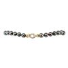 Image 3 : 0.75 ctw Diamond and Tahitian Pearl Necklace - 14KT Yellow Gold