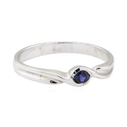 0.15 ctw Sapphire Ring - 14KT White Gold