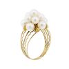 Image 4 : Pearl Ring - 10KT Yellow Gold