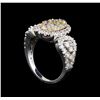 Image 4 : 14KT White Gold 1.76 ctw Diamond Ring