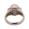 Image 3 : 0.40 ctw Diamond and Pearl Ring - 18KT White Gold