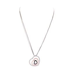 1.20 ctw Diamond Pendant And Chain - 18KT White Gold