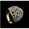 Image 4 : 1.12 ctw Diamond Ring - 14KT Yellow and White Gold