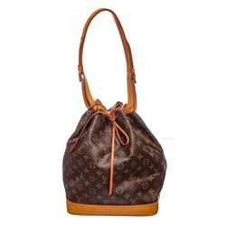 Louis Vuitton Monogram Canvas Leather Noe GM Drawstring Bag