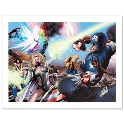 "Ultimate Power #6" Limited Edition Giclee on Canvas by Greg Land and Marvel Comics. Numbered and Ha
