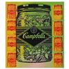 Image 1 : Steve Kaufman (1960-2010), "Campbell's Soup" Hand Painted Limited Edition Silkscreen on Canvas, TP N