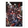 Image 1 : "Avengers Assemble #1" Limited Edition Giclee on Canvas by Mike McKone and Marvel Comics. Numbered a