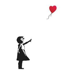 Banksy "Balloon Girl" 24x36 in. Offset Lithograph