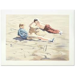 William Nelson,  The Beach Combers  Limited Edition Serigraph, Numbered and Hand Signed by the Artis