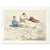 Image 1 : William Nelson, "The Beach Combers" Limited Edition Serigraph, Numbered and Hand Signed by the Artis