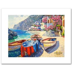 "Memories of Capri" Limited Edition Hand Embellished Giclee on Canvas by Howard Behrens (1933-2014).