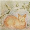 Image 2 : "Pumbit the Cat" Limited Edition Lithograph by Edna Hibel (1917-2014), Numbered and Hand Signed with