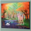 Image 3 : "When We First Met" Limited Edition Giclee on Canvas by Jon Rattenbury. Numbered and Hand Signed by 