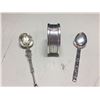 Image 3 : 2 Sterling Silver Spoons and a Sterling Silver Napkin Ring