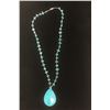 Image 1 : Blue Turqoise Necklace with Pendant.V