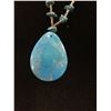 Image 2 : Blue Turqoise Necklace with Pendant.V