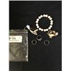 Image 1 : Small group of Vintage Jewelry + 3 Sterling Silver Rings