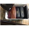 Image 2 : 2 Antique Vintage Cameras Plus Basket of Vintage Eyeglass Cases