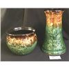 Image 2 : Gorgeous 2 Piece Roseville Pottery #431 Pedestal Planter