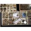 Image 2 : Box of Assorted Watch Parts. Brass wires Gears, Lots of Pieces